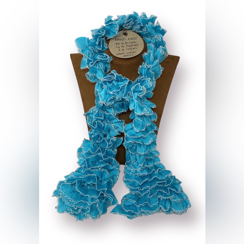 Hand Crafted Ruffle Scarf - Picture 2 of 3